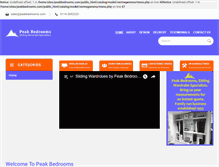 Tablet Screenshot of peakbedrooms.com